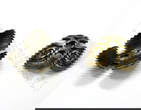 Terminales Capucha Bronze - 14mm - Agujero:2mm x unidad - - Crystaldreams Abalorios