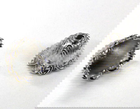 Terminales Capucha Old Silver - 15mm - Agujero:2mm x unidad - - Crystaldreams Abalorios