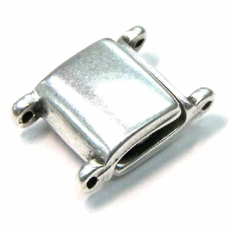 Terminales magneticos Cymbal para Miyuki 11/0 Delica Silver - - Crystaldreams Abalorios