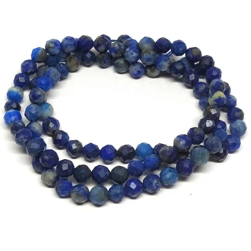 Tira lapislázuli natural teñidas facetadas 3 mm 120 piezas - - Crystaldreams Abalorios