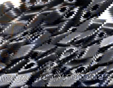 Triangulos Miyuki 10/0 Mat Gunmetal Iris 1 gr. - - Crystaldreams Abalorios