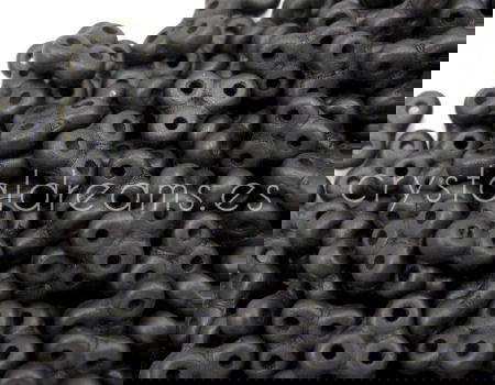 Trinity Beads 8x8mm - 5gr. - Matte Metallic Black - - Crystaldreams Abalorios