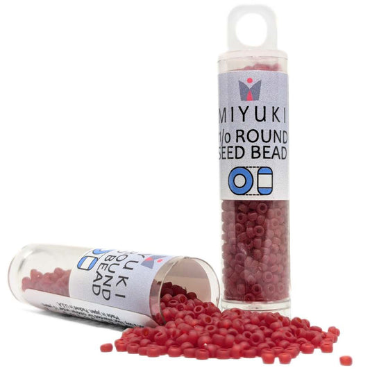 Tubo Rocallas Miyuki 11/0 "Matte Transparent" Color 141F -