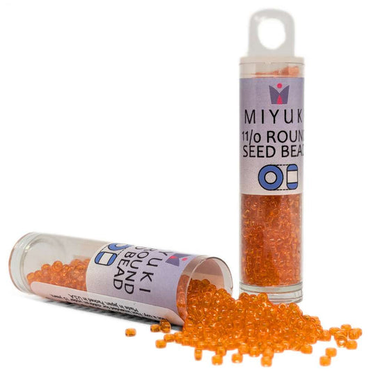 Tubo Rocallas Miyuki 11/0 "Transparent Orange" Color 138 -