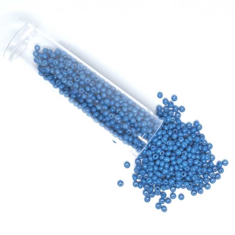 Tubo Rocallas de vidrio NOVA 11/0 2mm - Dark Zircon 6gr. - - Crystaldreams Abalorios