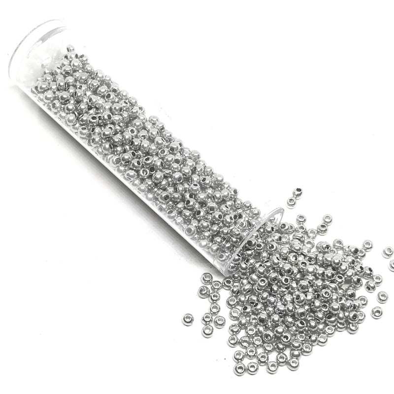 Tubo Rocallas de vidrio NOVA 11/0 2mm - Light Grey 6gr. - - Crystaldreams Abalorios