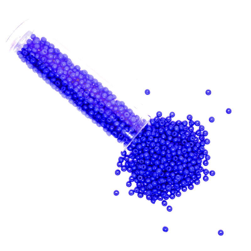 Tubo Rocallas de vidrio NOVA 11/0 2mm - Opaque Blue 6gr. - - Crystaldreams Abalorios