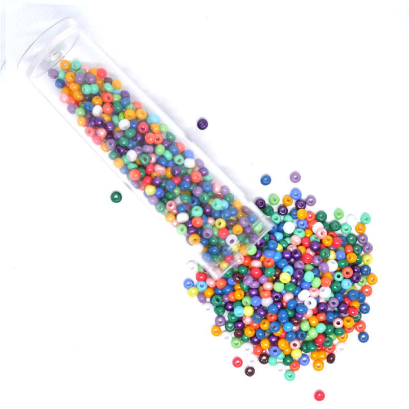 Tubo Rocallas de vidrio NOVA 11/0 2mm Opaque Mix 6gr. - - Crystaldreams Abalorios