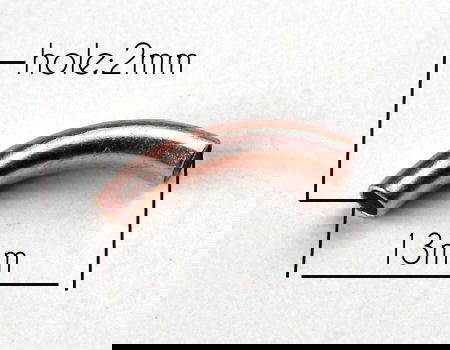 Tubos Metalicos Cobre 13x3mm Agujero: 2mm - - Crystaldreams Abalorios