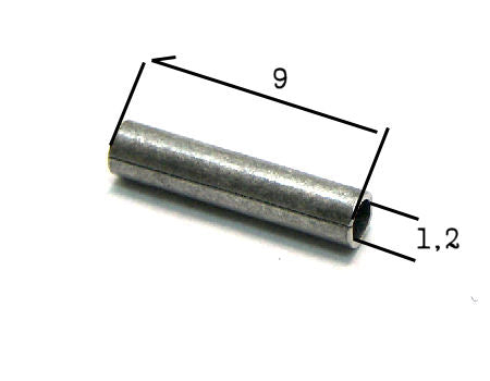 Tubos Metalicos Plata Vieja 9mm Agujero: 1,2mm - - Crystaldreams Abalorios