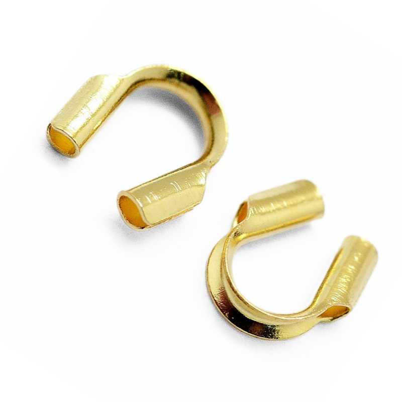 Tutores en plata de ley 925 4,5mm con baño dorado - - Crystaldreams Abalorios