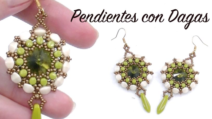 Tutorial Pendientes Dagas - Swarovski Elements - - Crystaldreams Abalorios