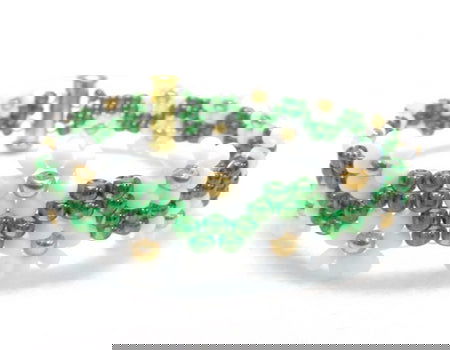 Tutorial Pulsera Flores con técnica peyote - - Crystaldreams Abalorios