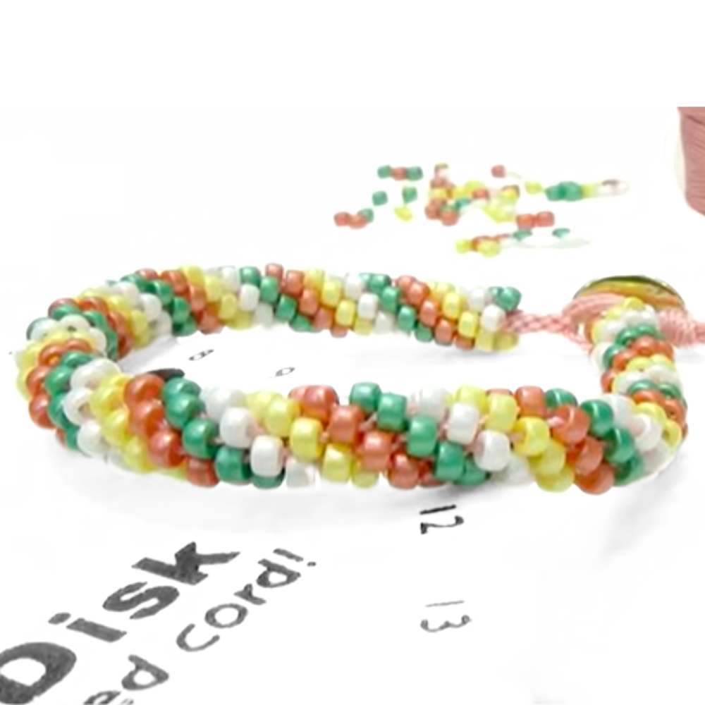 Tutorial como hacer una Pulsera de Rocallas con Kumihimo - con Video - - Crystaldreams Abalorios