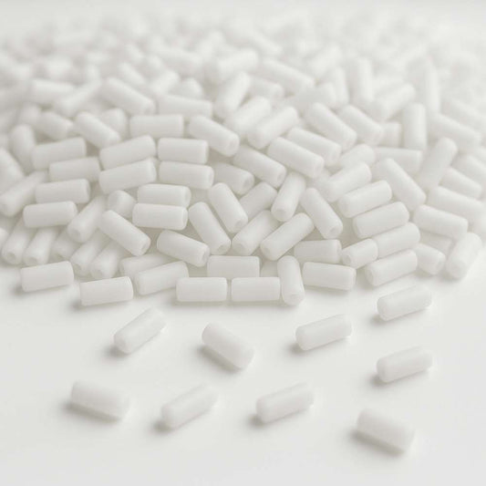 bugle beads miyuki matte opaque white