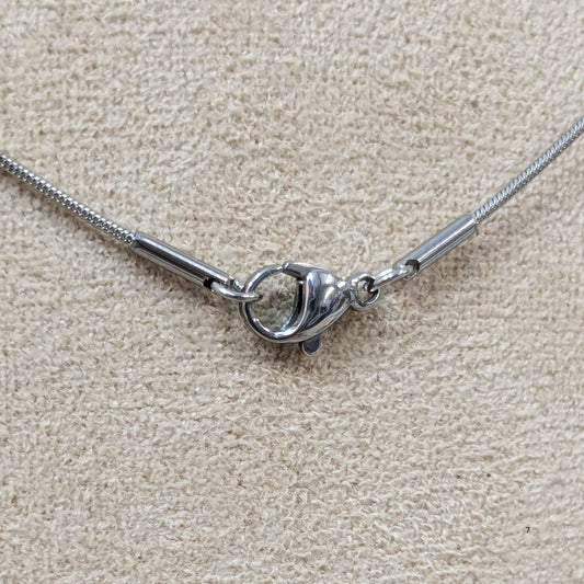 collar de acero inoxidable cierre mosqueton