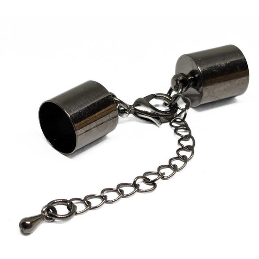 cierre mosquetón con cadena para pulseras