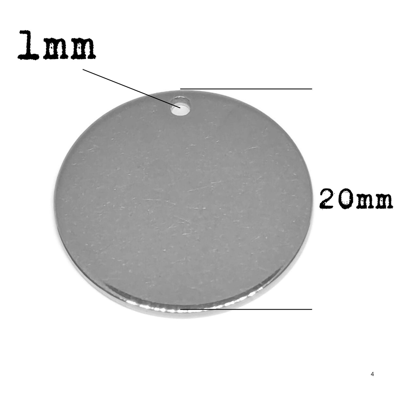 Colgantes personalizados 20mm con texto