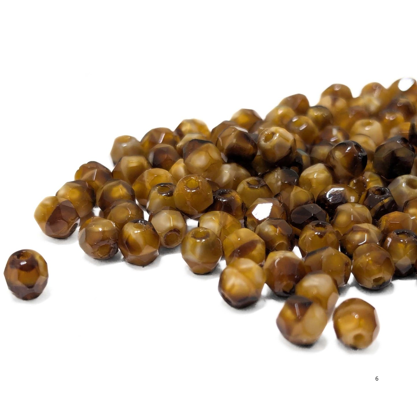 10x Facetadas 4mm CHOCOLAT - - Crystaldreams Abalorios