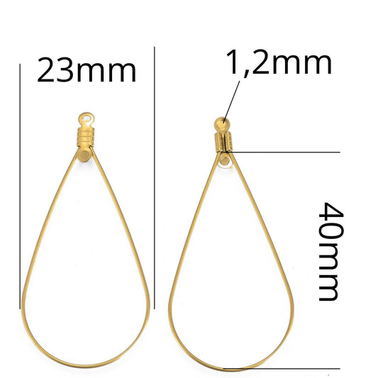 Fornituras de acero inoxidable dorado