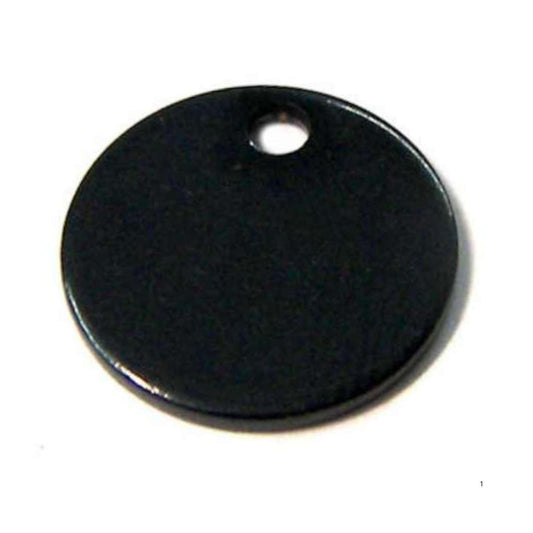 Grabado en Colgante Chapa de acero inox Black 304 - 13mm Agujero:1,4mm