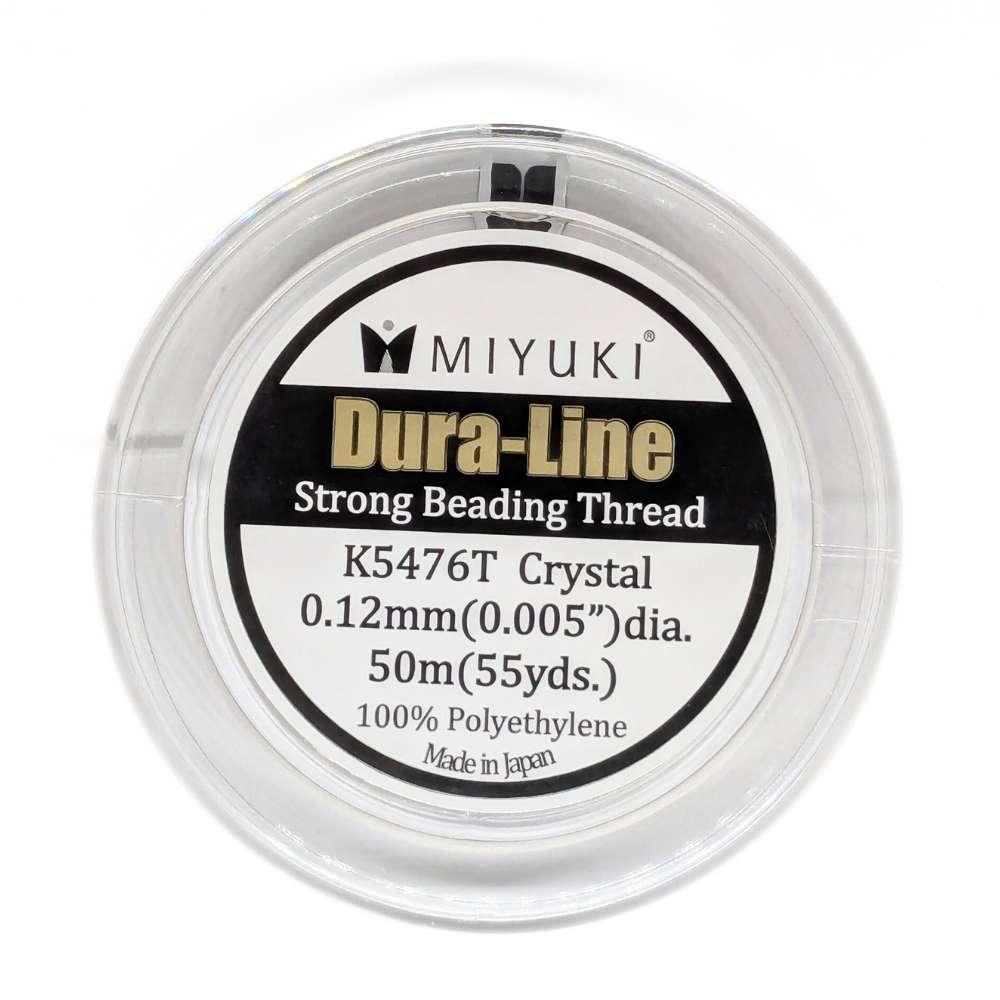 50 meter spool of Dura-Line Crystal thread 0.12mm 100% MIYUKI