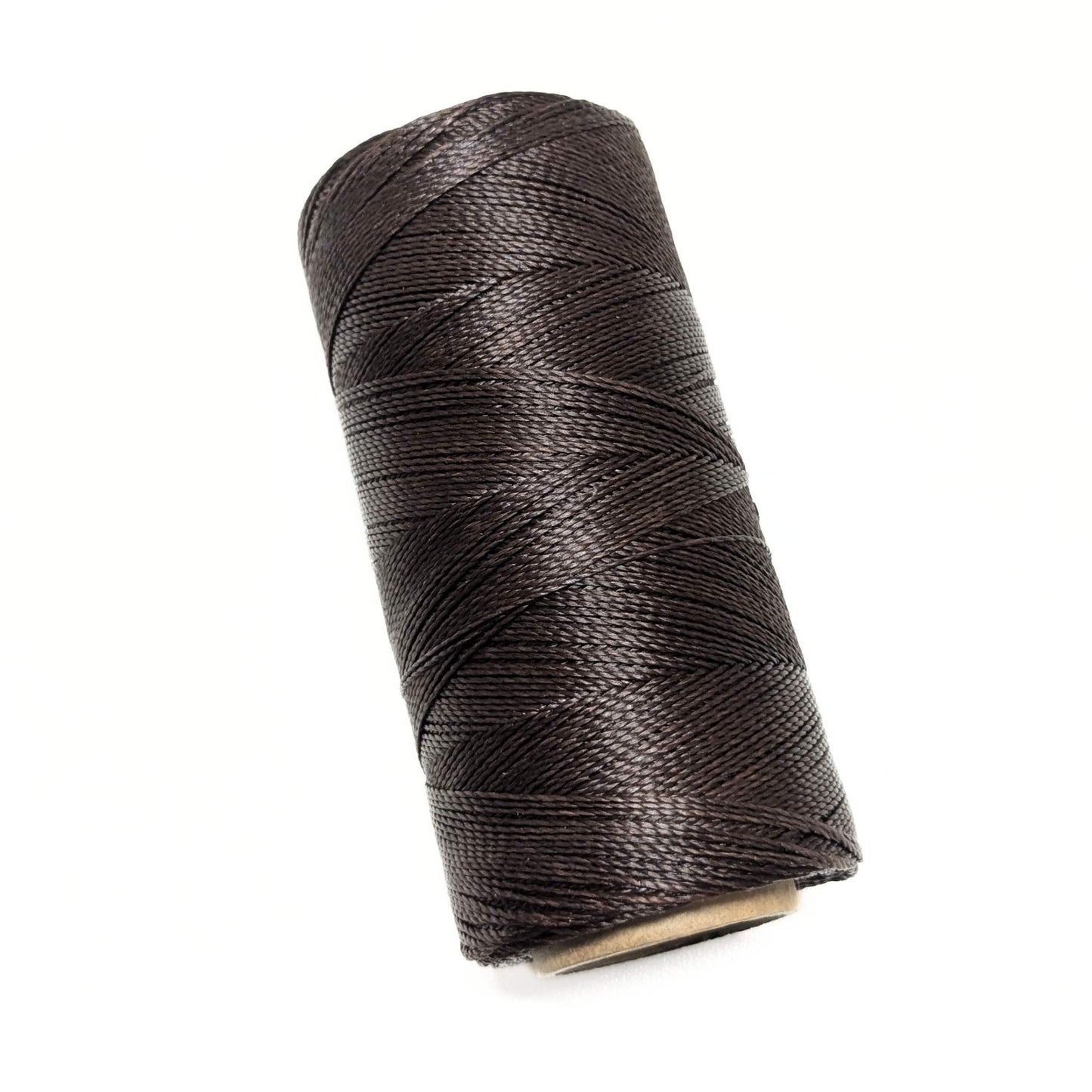 Bobina Cordón brasileño encerado 0,5mm de 2 cabos Café