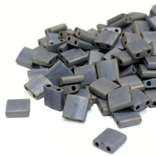 miyuki metallic matte silver grey