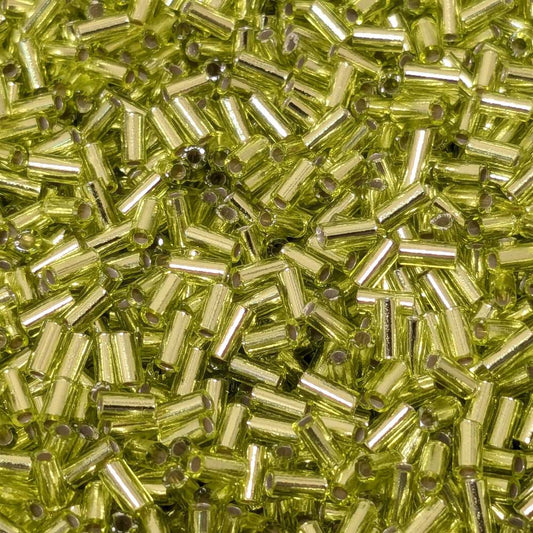 canutillos miyuki Transparent Chartreuse SIlver Lined