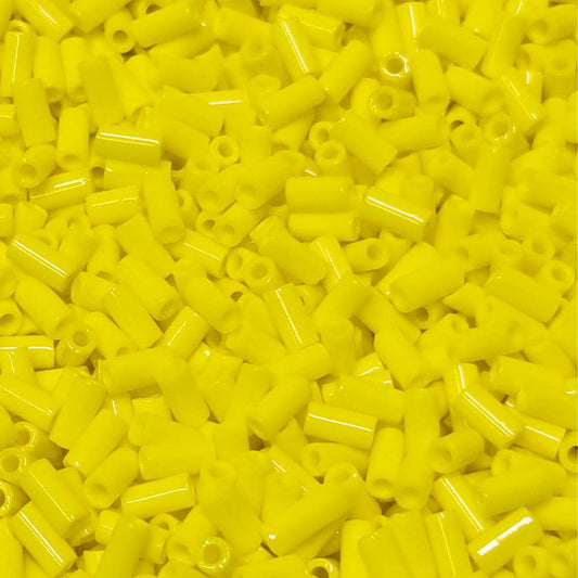miyuki bugle beads 3mm opaque yellow