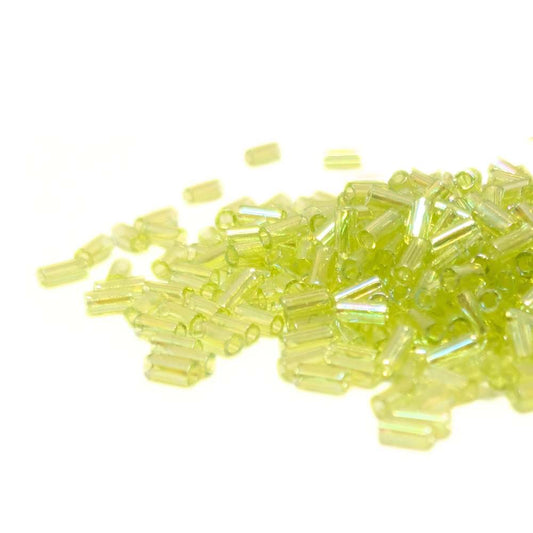 Transparent Chartreuse AB canutillos miyuki