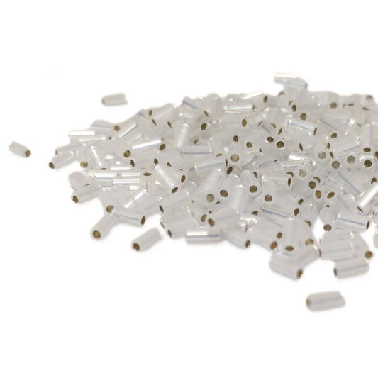 Bugle Miyuki 3mm Golden Lined White Opal – 5 gr. col. 551