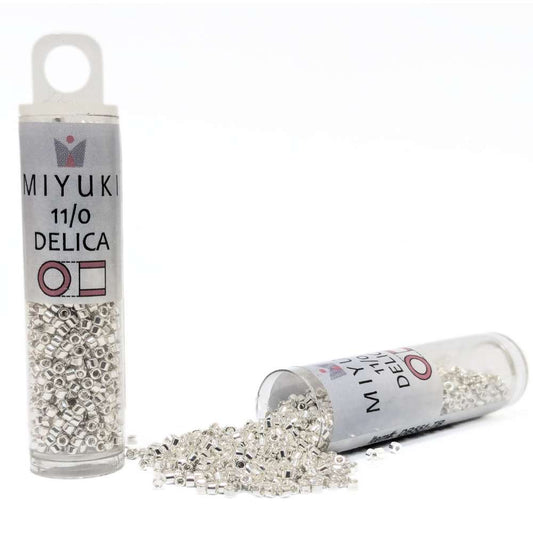 DB0551 Miyuki Delica 11/0 Silver Plate 7,2gr.