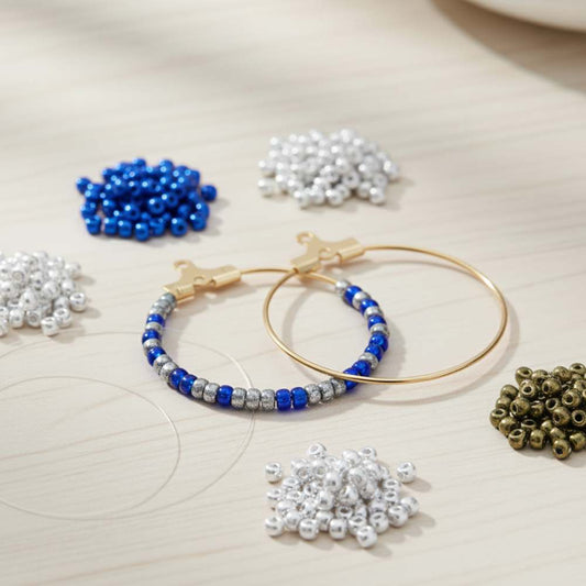 Aro dorado de acero inoxidable ideal para crear pendientes artesanales