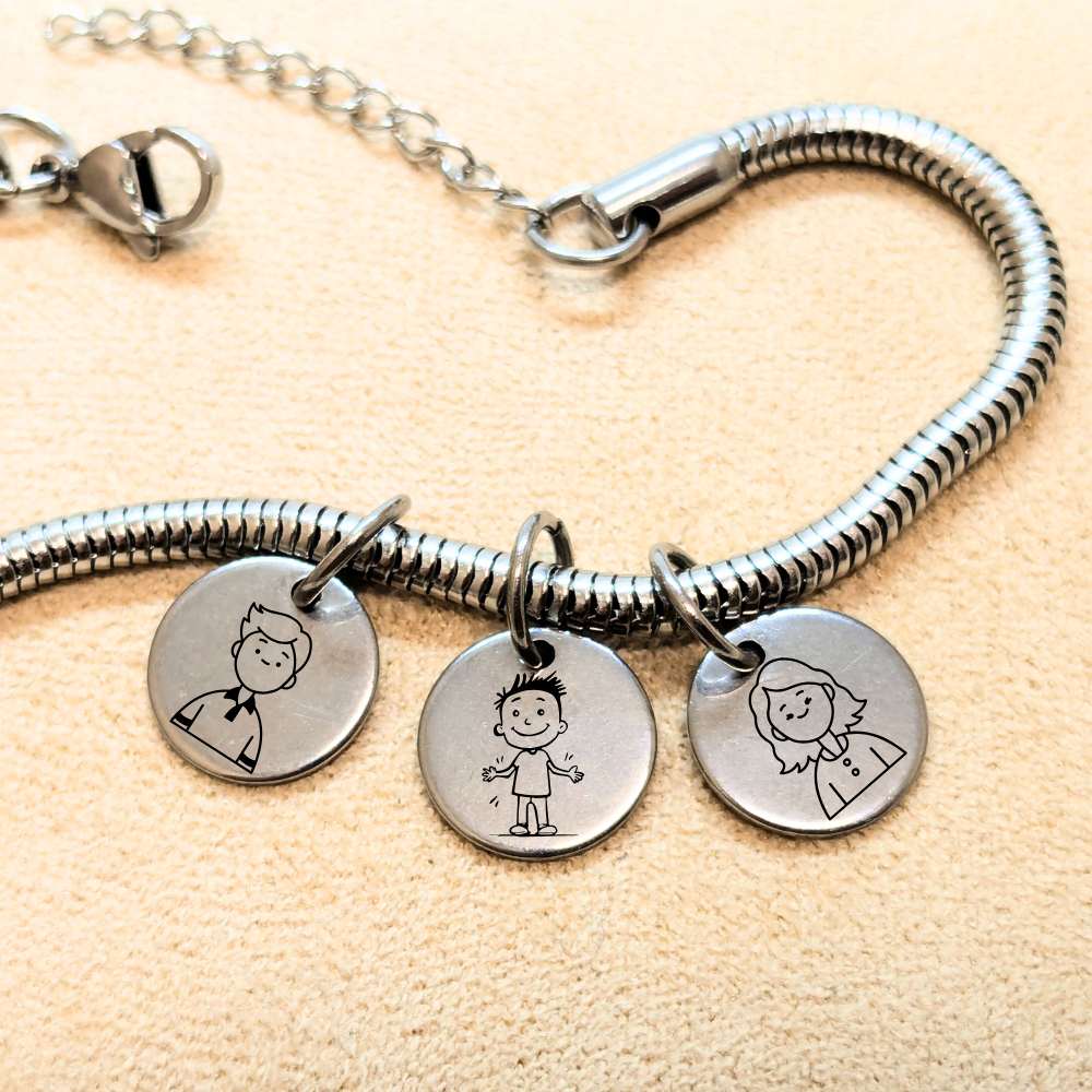 Pulsera Personalizada - Serpiente 100% Acero Inoxidable