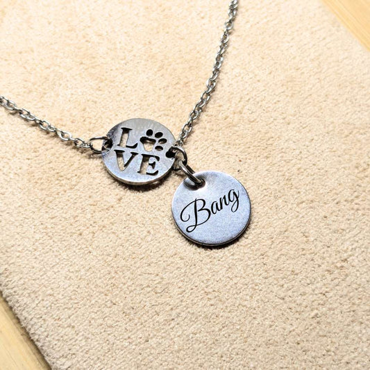 Pulsera personalizable con grabado mascota