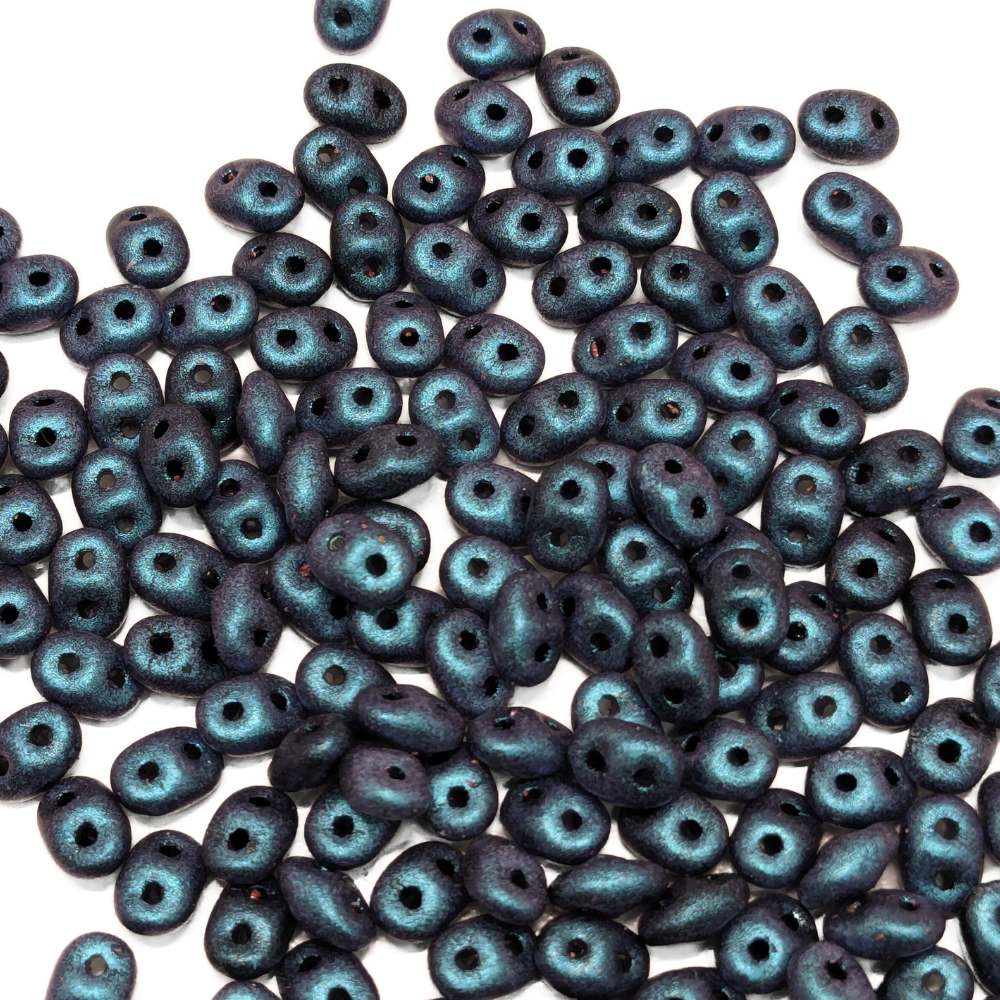 10 gr Superduo® 2,5x5mm Ag:0,8mm Suede Orchid Indigo