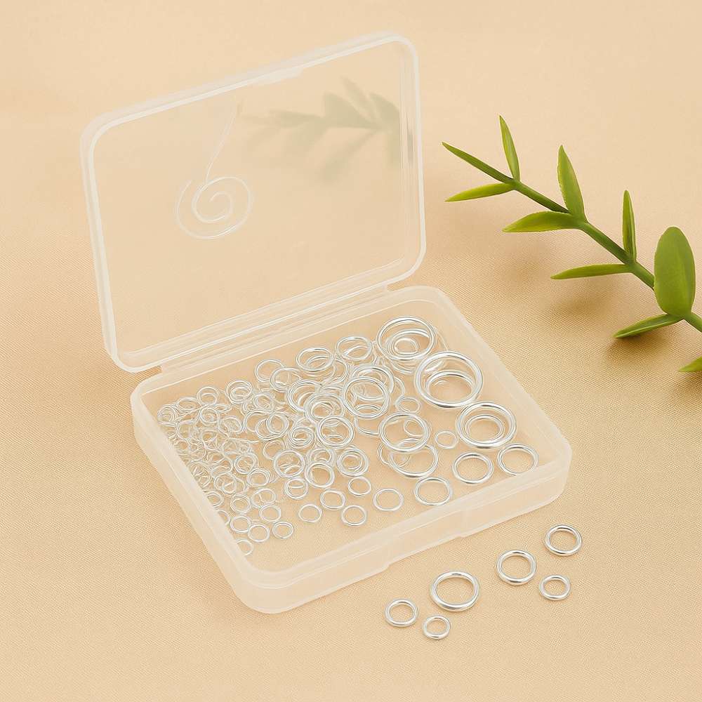 Caja con Surtido de anillas en plata de ley 925