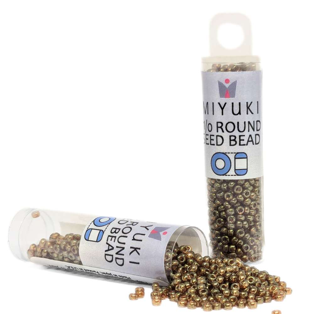 Tubo per semi Miyuki 11/0 "Topaz Gold Lustre" Colore 311
