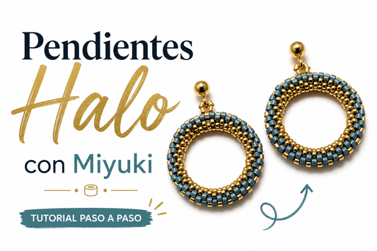 Tutorial Pendientes Halo con Miyuki