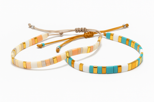 Pulsera con Miyuki Tila, Half-Tila