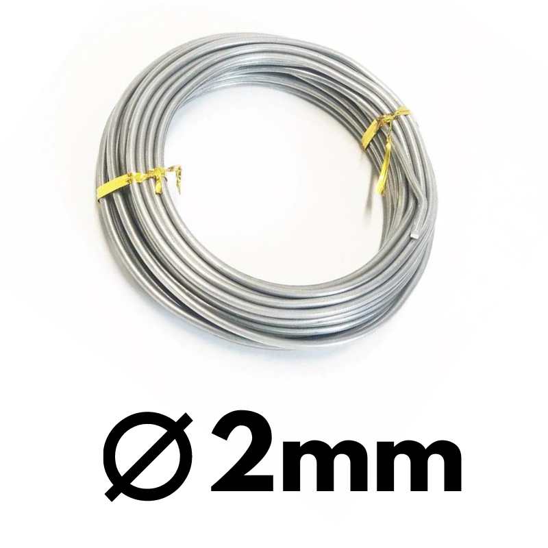 CABLE DE ALUMINIO 2mm -  - Crystaldreams Abalorios