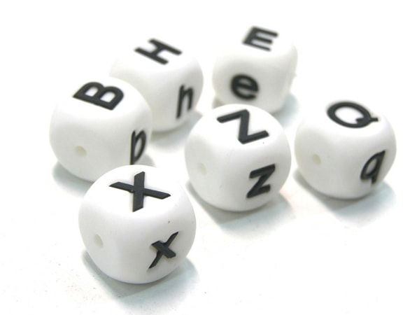 LETRAS DE SILICONA -  - Crystaldreams Abalorios
