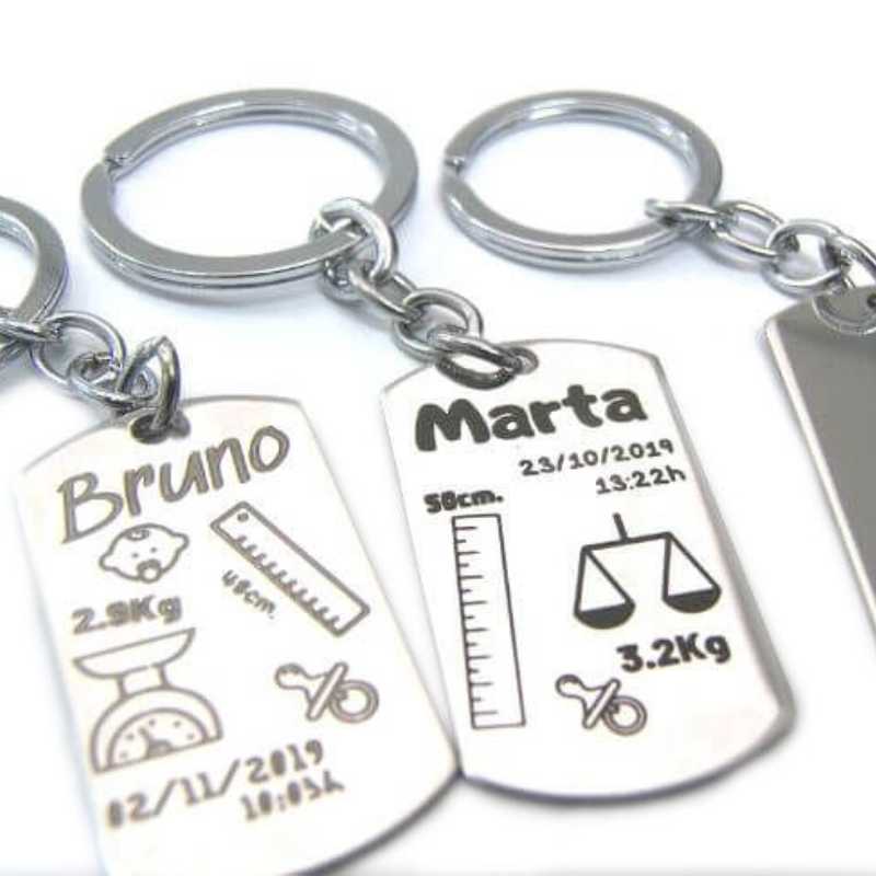 LLAVEROS PERSONALIZADOS -  - Crystaldreams Abalorios