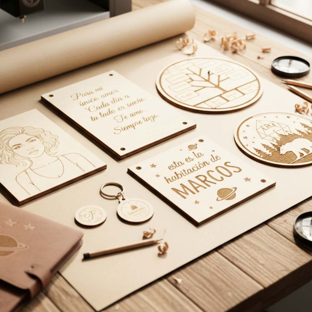 Grabado personalizado sobre madera