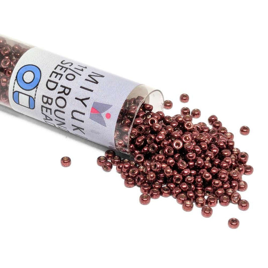 Miyuki Seed Beads Tube 11/0 "Galvanized Wine" Color 1089