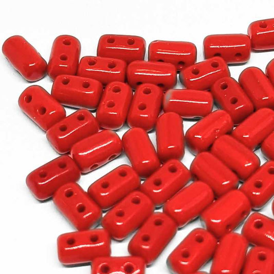 10 gr. Rulla 5x3mm - Opaque Coral Red -  - Crystaldreams Abalorios