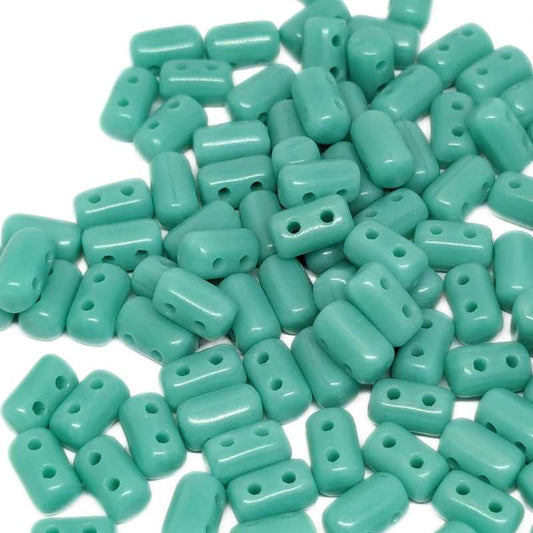 10 gr. Rulla 5x3mm - Opaque Turquoise Green -  - Crystaldreams Abalorios