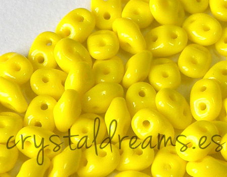 10 gr. Superduo® 2,5x5mm Agujeros:0,8mm  OPAQUE JONQUIL -  - Crystaldreams Abalorios