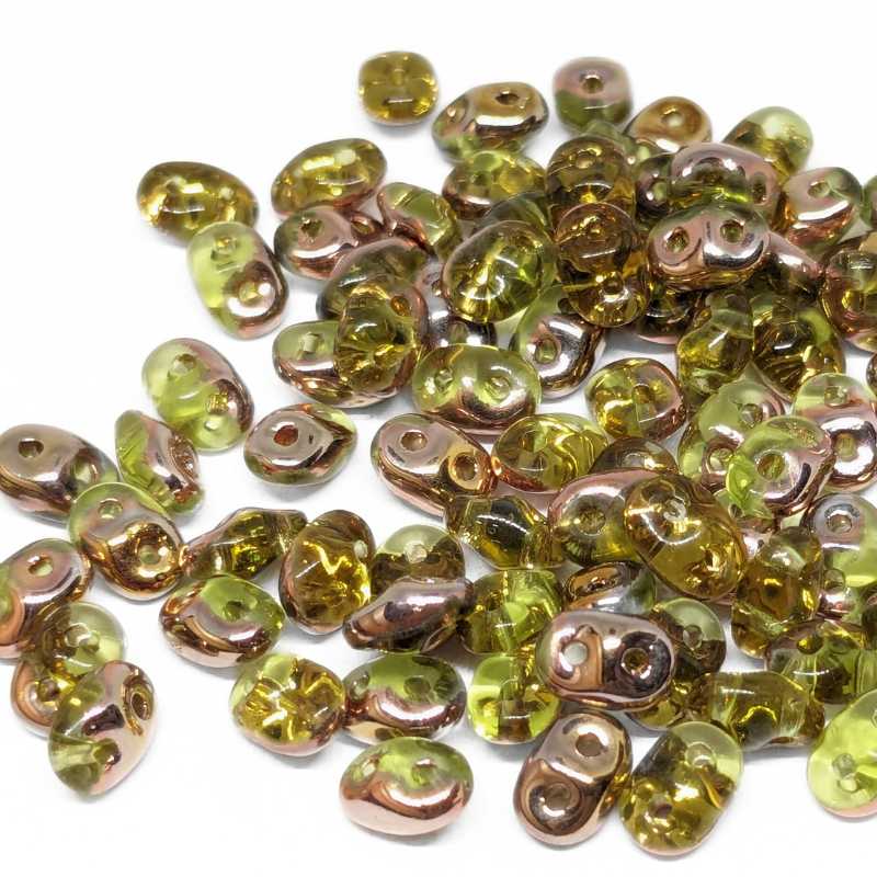 10 gr Superduo® 2,5x5mm Ag:0,8mm OLIVINE CAPRI GOLD -  - Crystaldreams Abalorios